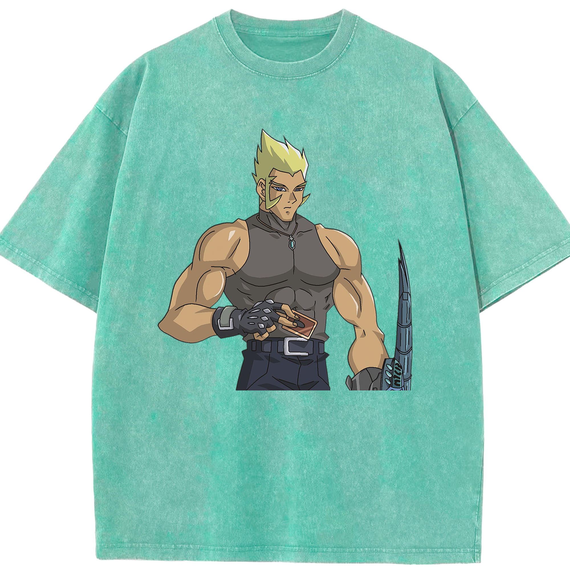 （画像用） 遊☆戯☆王 Yu-Gi-Oh! 綿100% ヴィンテージ風 半袖Tシャツ（フロントプリント）